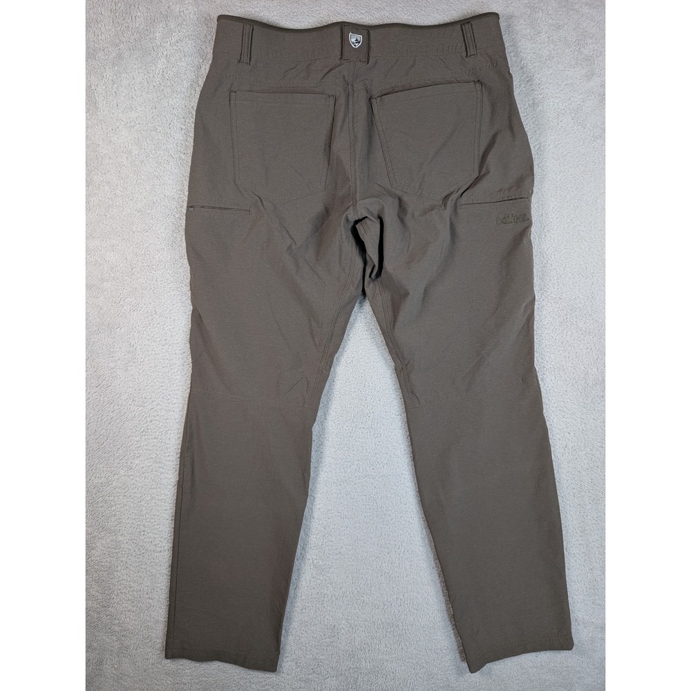 Kuhl Deceptr Mens 34x30 Brown Tuff Lite Stretch Hiking Travel Pants UPF 50 - Picture 10 of 10